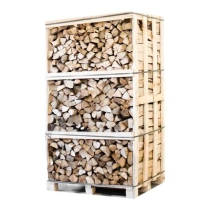 Palette kammergetrocknetes gespalten Eiche Brennholz 25cm
